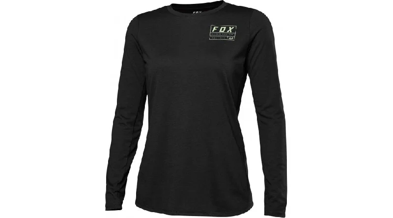 Long-Sleeve-Sustainable-Fox Racing Ranger Dri Release Long Sleeve MTB Jersey - Womens - Black