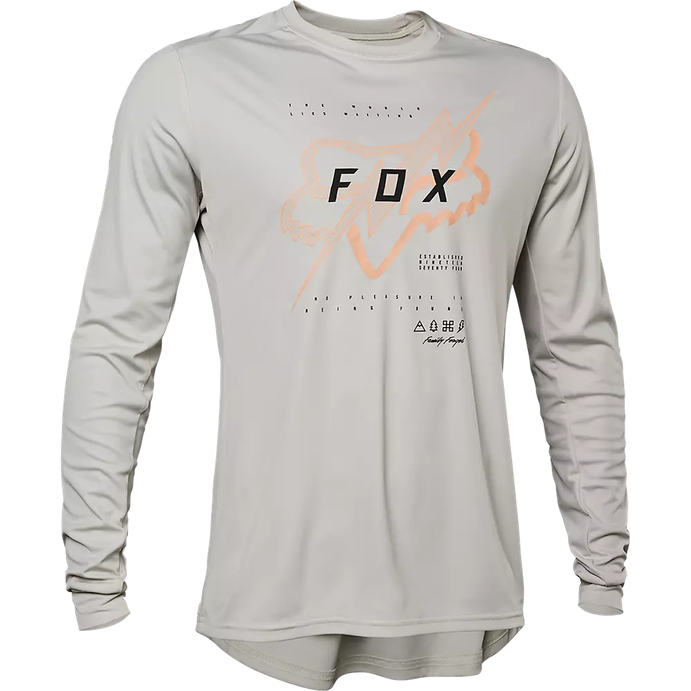 Long-Sleeve-Stylish-Fox Racing Ranger Long Sleeve MTB Jersey - Jectr - Vintage White