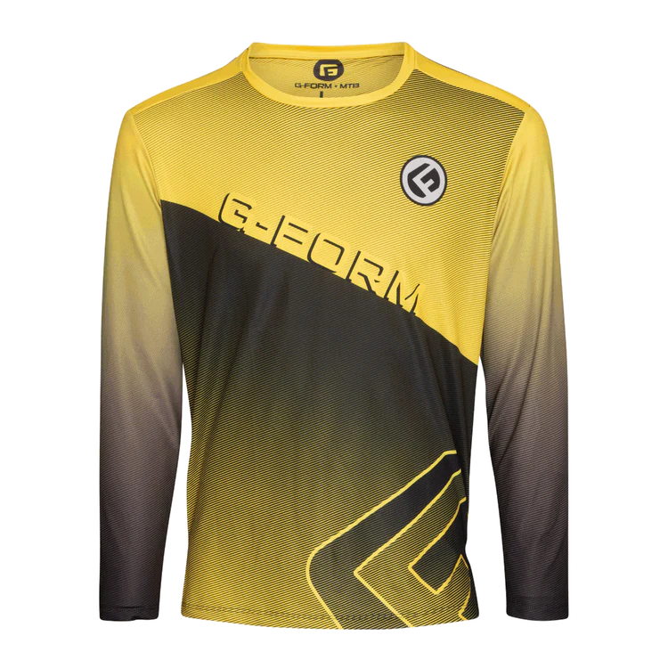 Long-Sleeve-Oversized-G-Form Podium Long Sleeve MTB Jersey - Race Yellow