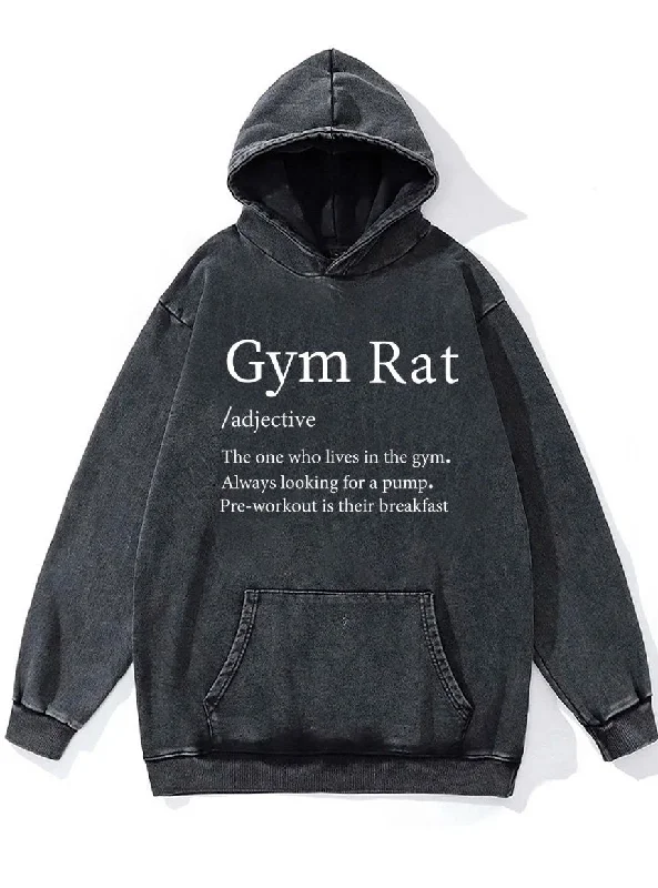 Hoodie-Washable-gym rat Washed Gym Hoodie