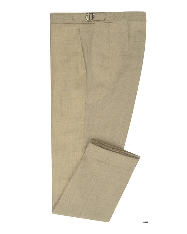 Pants-Flare-Minnis Fresco III  Pants: Light Khaki