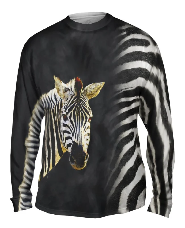 Long-Sleeve-Beige-Zebra Half Skin