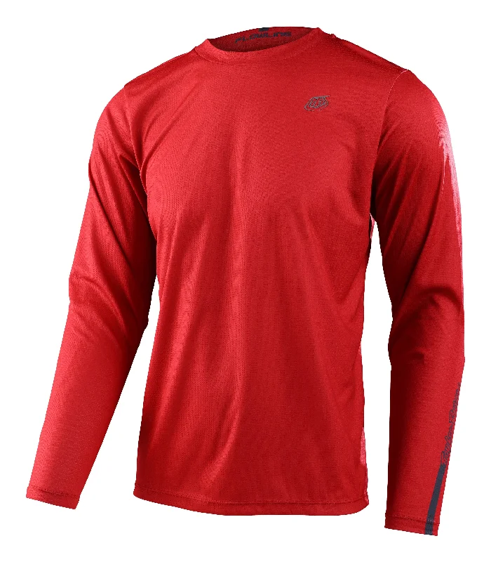 Long-Sleeve-Hiking-Troy Lee Designs Flowline Long Sleeve MTB Jersey - Baked Apple - 2023