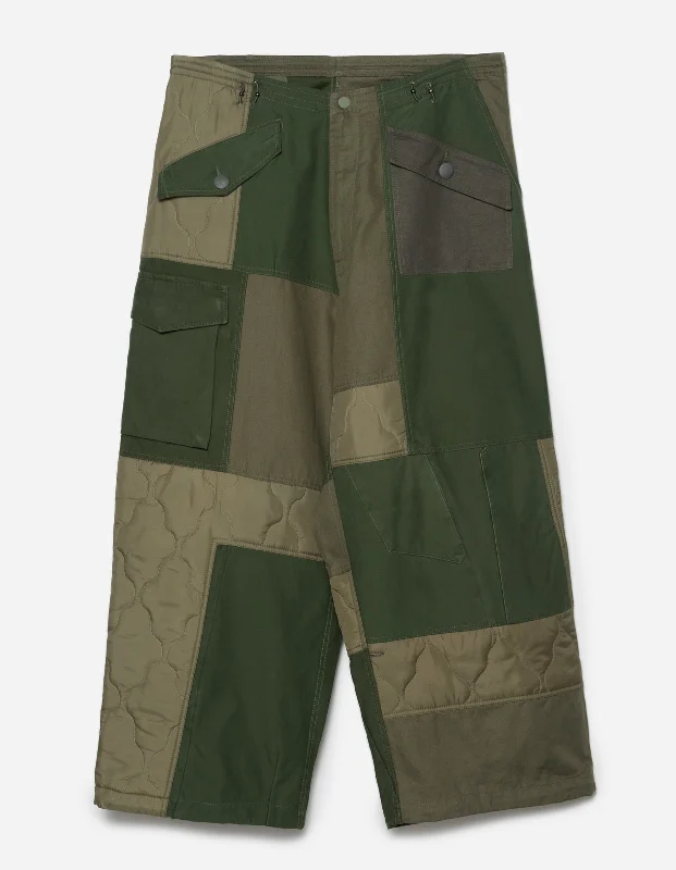 Pants-Family-Matching-5268 Upcycled M59 Cargo Snopants Olive