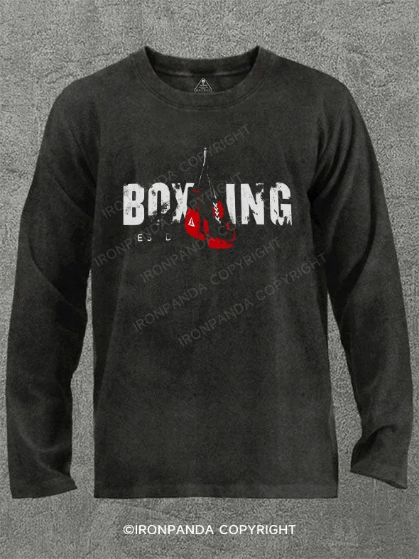 Long-Sleeve-Modern-boxing Washed Gym Long Sleeve Shirt