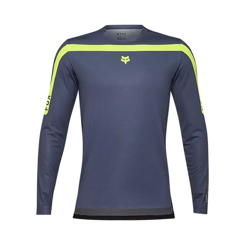 Long-Sleeve-Casual-Fox Racing Flexair Aviation Long Sleeve MTB Jersey - Graphite