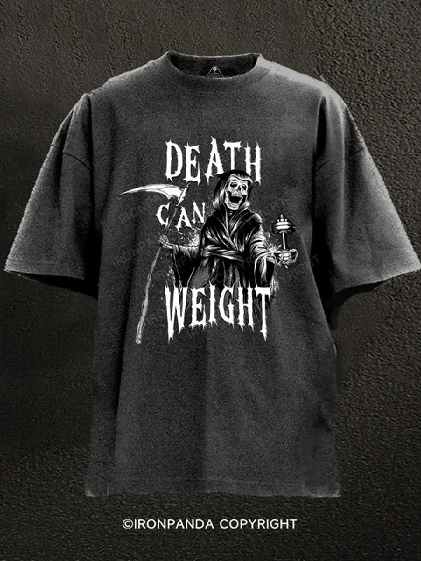 T-Shirt-Printed-Death Can Weight Washed Gym Shirt