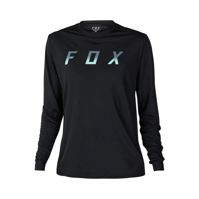 Long-Sleeve-Vegan-Fox Racing Ranger Long Sleeve MTB Jersey - Dose - Black-Blue