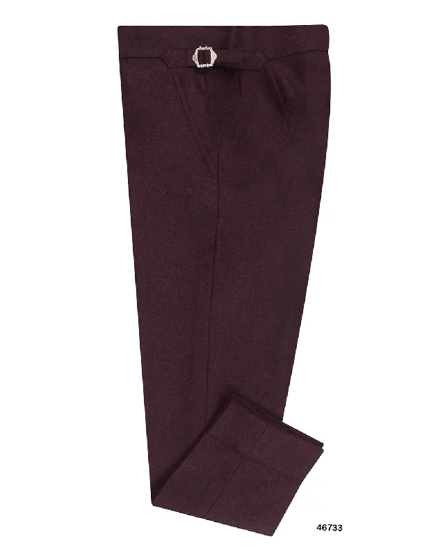 Pants-Embroidered-VBC - Maroon Twill Flannel