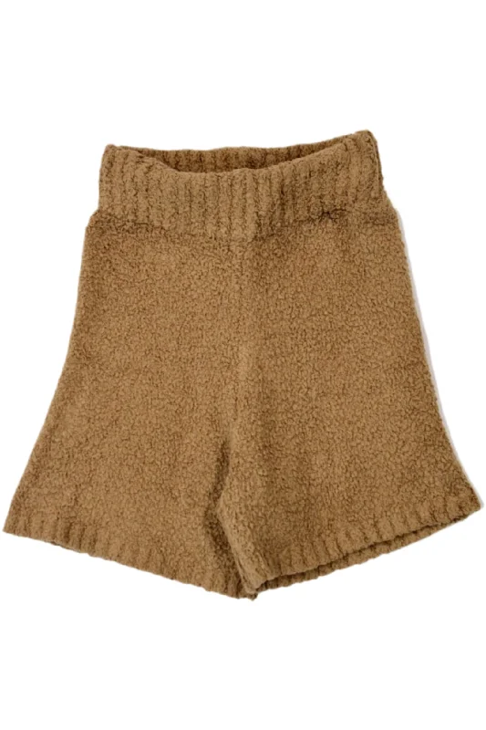 Shorts-Raw-Hem-Skims - "Fuzzy" Knit Shorts