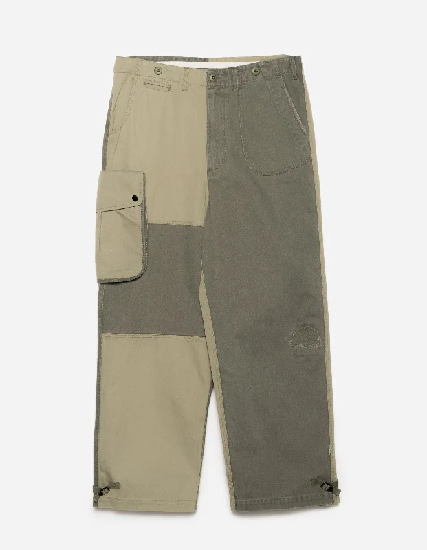 Pants-Hemp-6026 Maha Boro Deck Pants Olive/Sand