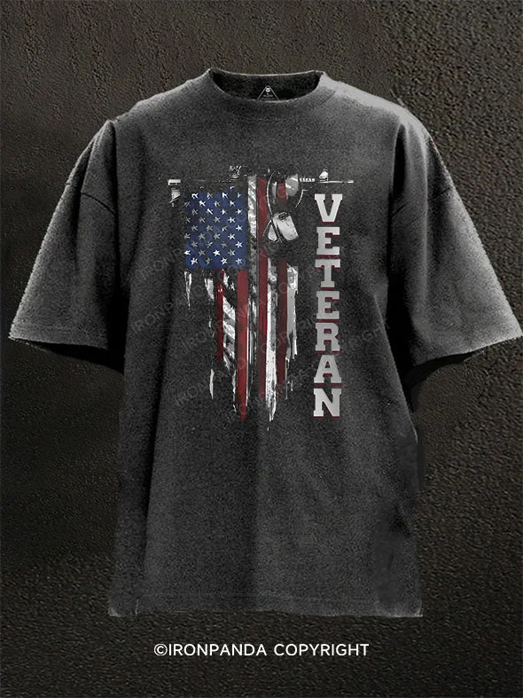 T-Shirt-Premium-Veteran Washed Gym Shirt