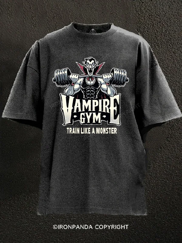 T-Shirt-Heavyweight-Train Like a Monster Washed Gym Shirt