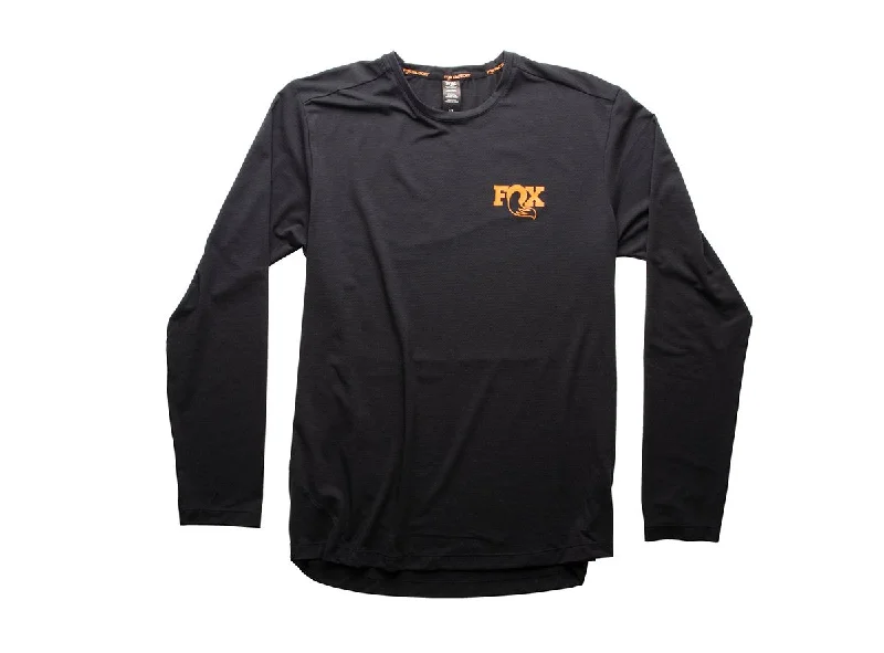 Long-Sleeve-Crewneck-Fox Factory Transfer Long Sleeve Tech Top - Black