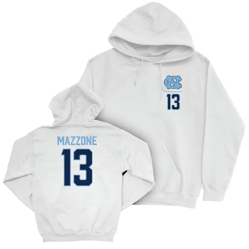 Hoodie-Streetwear-UNC Football White Logo Hoodie  - DJ Mazzone