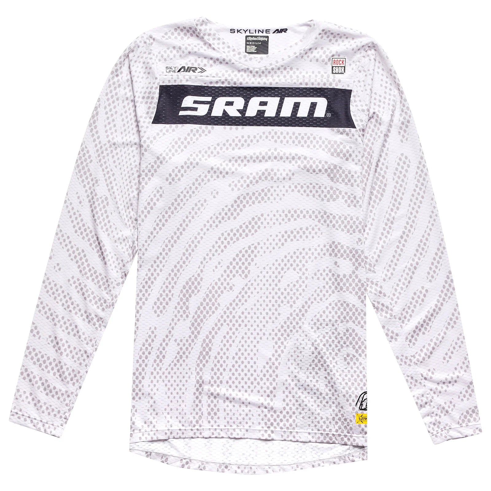 Long-Sleeve-Lightweight-Troy Lee Designs Skyline Air Long Sleeve MTB Jersey - SRAM Roots - Cement