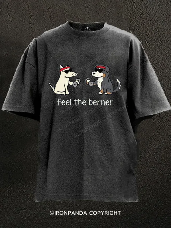 T-Shirt-Hip-Hop-Theme-Feel The Berner Washed Gym Shirt