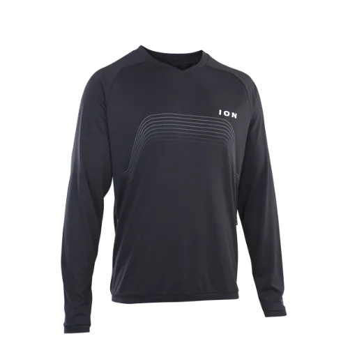 Long-Sleeve-Brown-ION Traze Long Sleeve MTB Jersey - Black - 2022