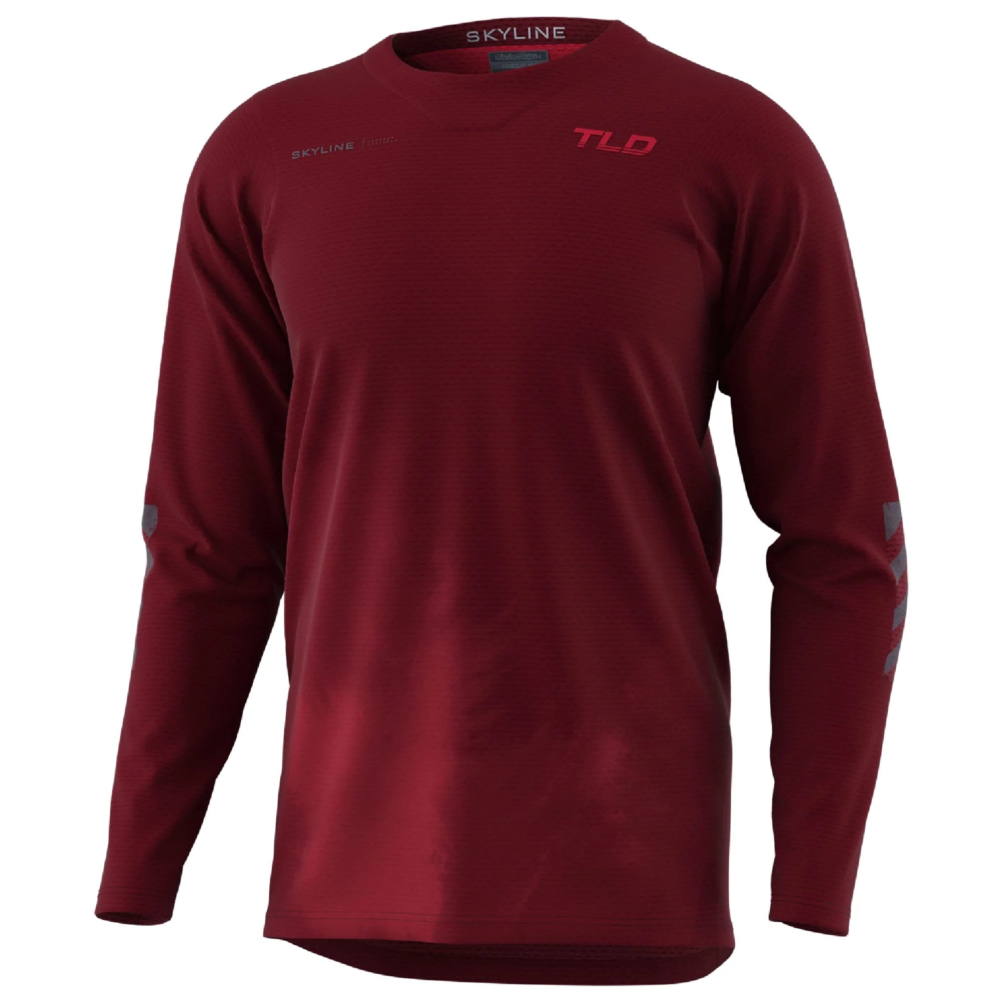 Long-Sleeve-Regular-Fit-Troy Lee Designs Skyline Air Long Sleeve MTB Jersey - Fades - Wine - 2022