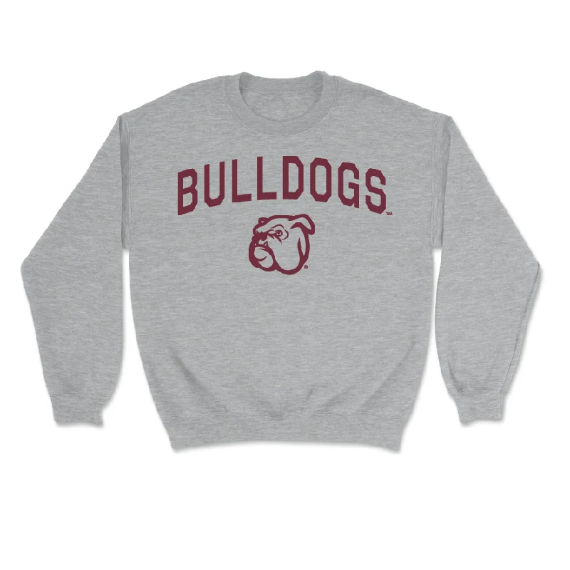 Long-Sleeve-Hiking-Sport Grey Men's Basketball Bulldogs Crew - Gai Atem