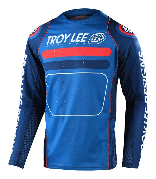 Long-Sleeve-Warm-Troy Lee Designs Sprint Long Sleeve MTB Jersey - Youth - Drop In - Dark Slate - 2022