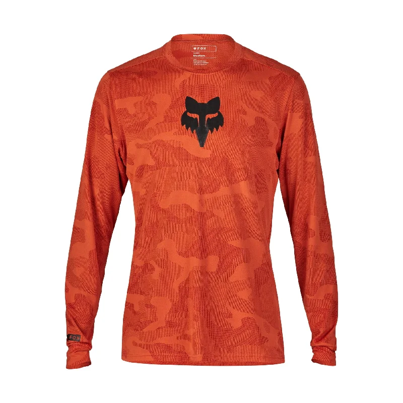 Long-Sleeve-Sportswear-Fox Racing Ranger Tru Dri Long Sleeve MTB Jersey - Atomic Orange