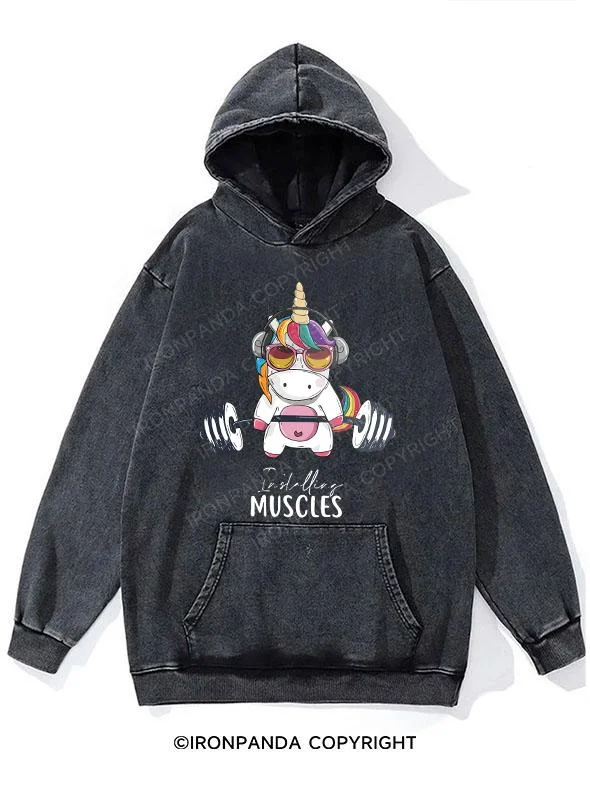 Hoodie-Tactical-Muscular Unicorn Washed Gym Hoodie