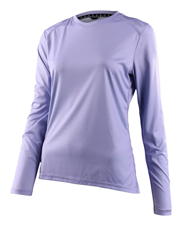 Long-Sleeve-Streetwear-Troy Lee Designs Lilium Long Sleeve MTB Jersey - Womens - Lilac