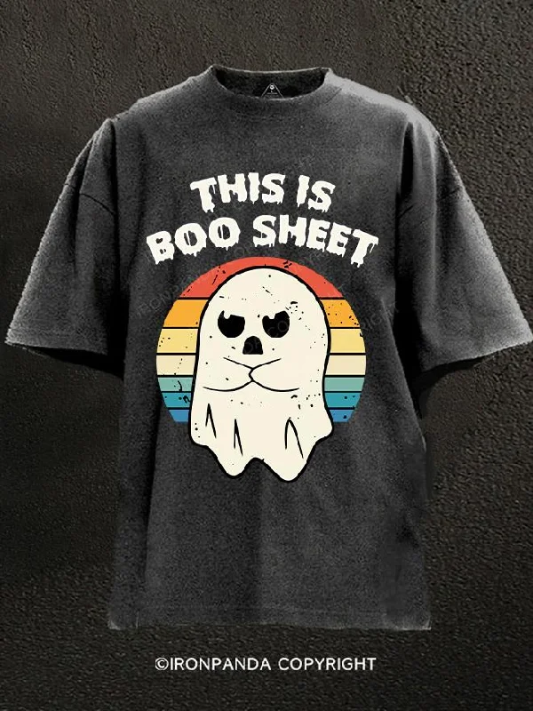 T-Shirt-Henley-THIS IS BOO SHEET Washed Gym Shirt