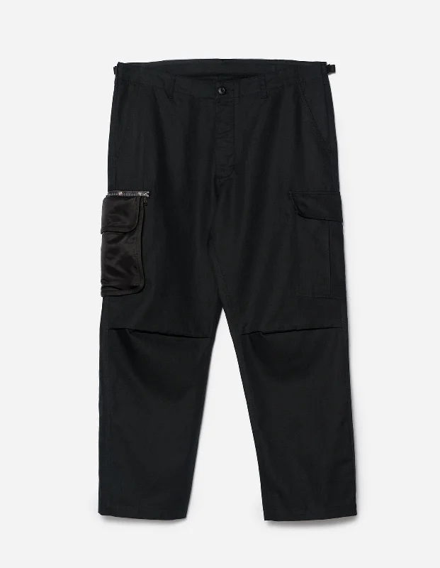 Pants-Convertible-5202 Hemp Jungle Cargo Pant Black