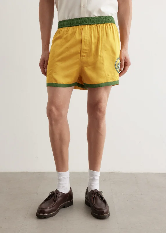 Shorts-Relaxed-Fit-Satin Gym Shorts