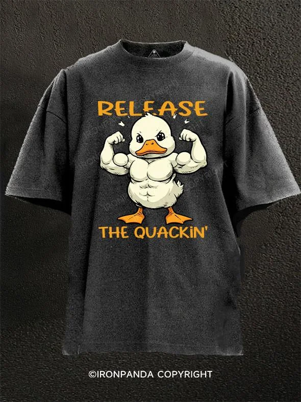 T-Shirt-Minimalist-release the quackin' Washed Gym Shirt