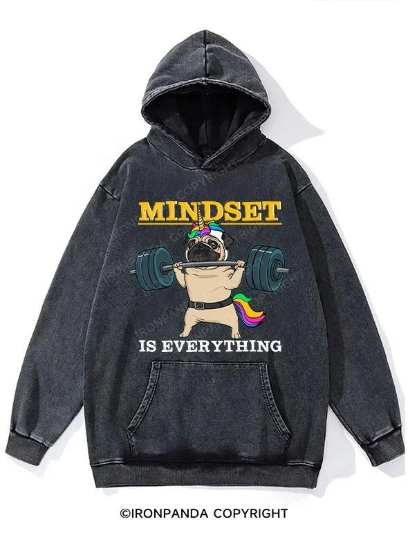 Hoodie-Tie-Dye-Mindset is Everything Washed Gym Hoodie