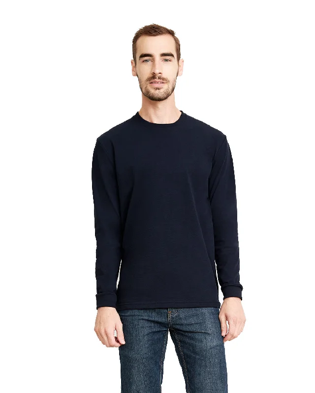 T-Shirt-Durable-Next Level 6411 Unisex Sueded Long-Sleeve Crew