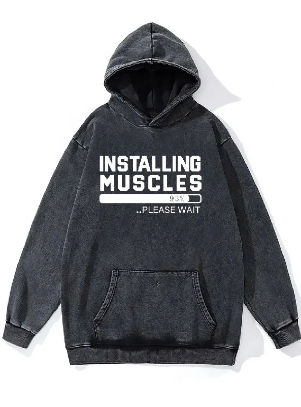 Hoodie-Embroidered-INSTALLING MUSCLES Washed Gym Hoodie