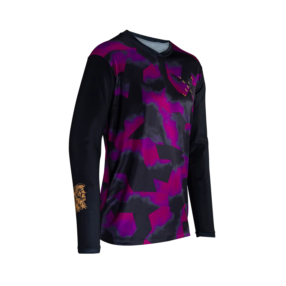 Long-Sleeve-Sustainable-Leatt Gravity 3.0 Long Sleeve MTB Jersey - Purple - 2024