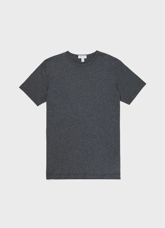 T-Shirt-Lightweight-Men's Classic T-shirt in Charcoal Melange