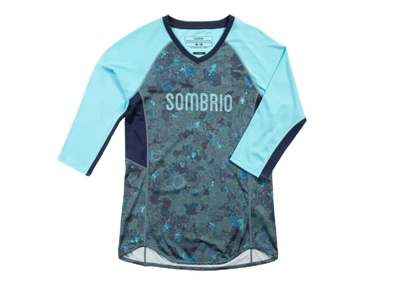 Long-Sleeve-Polka-Dot-Sombrio Vista Long Sleeve MTB Jersey - Womens - Topaz La