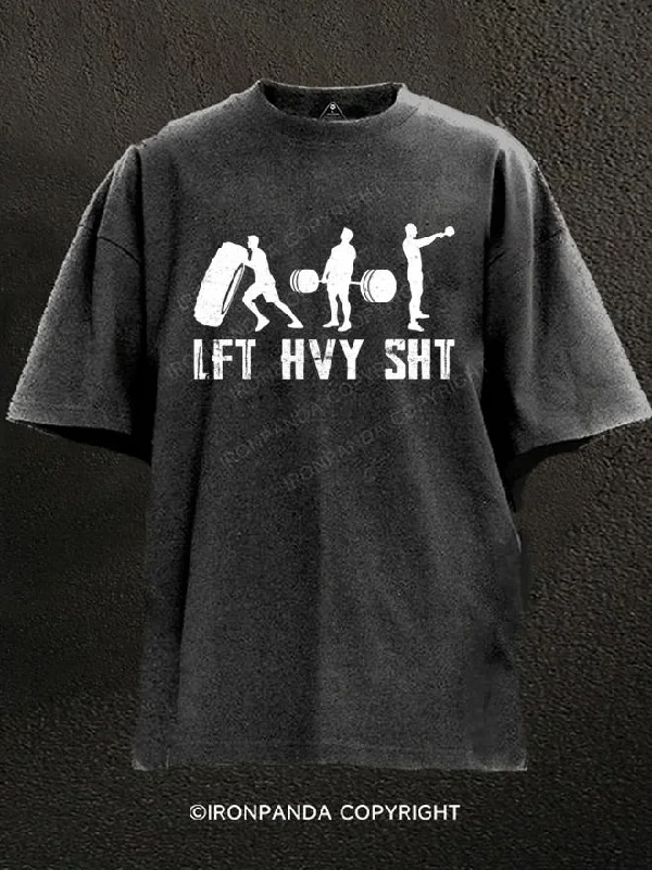 T-Shirt-Quote-LEF HVY SHT Washed Gym Shirt