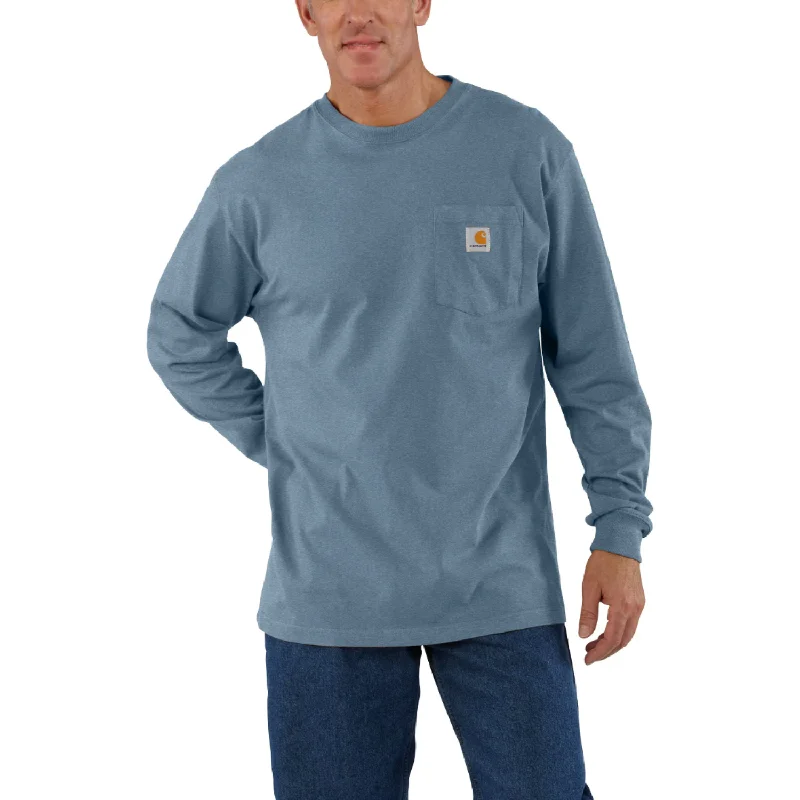 Long-Sleeve-School-Carhartt Men's Long Sleeve Pocket T-Shirt_Thundercloud Heather