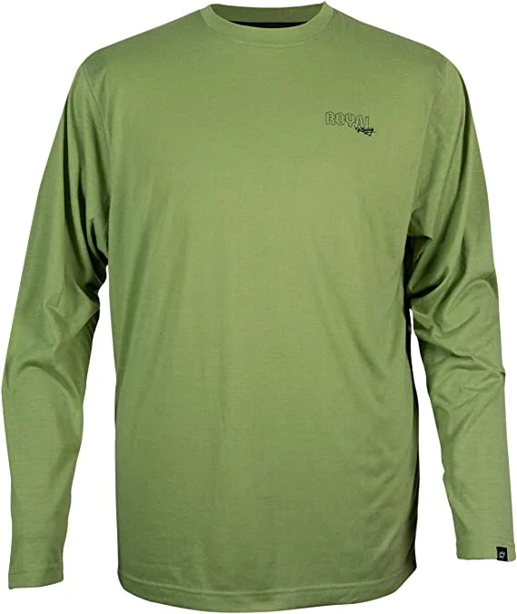 Long-Sleeve-Beige-Royal Core Long Sleeve MTB Jersey - Olive Green