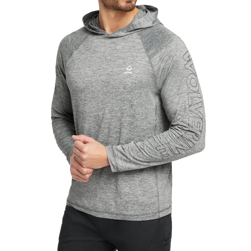 Long-Sleeve-Sportswear-Wolverine Men's Sun-Stop Eco Hooded Long Sleeve Shirt