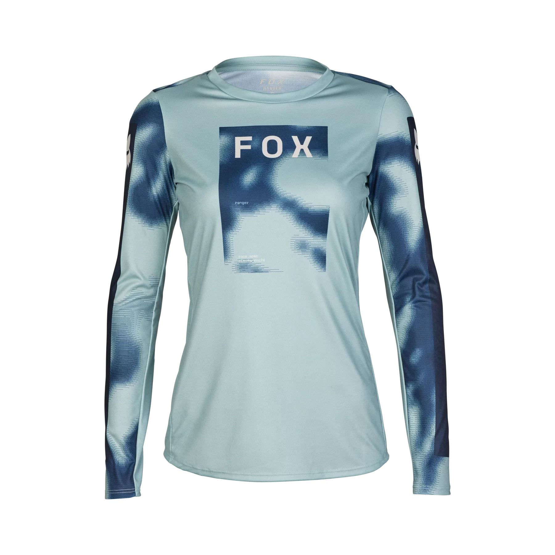 Long-Sleeve-Hiking-Fox Racing Ranger Long Sleeve MTB Jersey - Taunt - Womens - Gunmetal