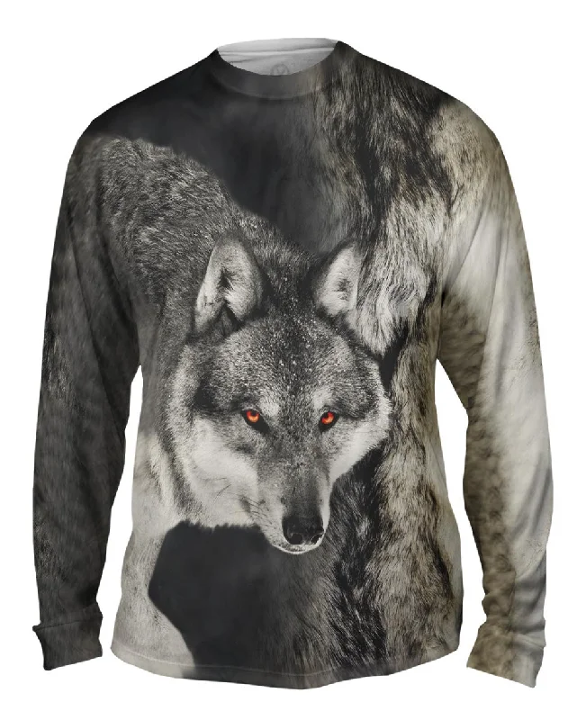 Long-Sleeve-Moisture-Wicking-Gray Wolf Half Skin