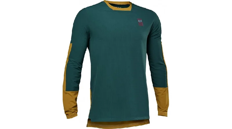 Long-Sleeve-Classic-Fox Racing Defend Thermal Long Sleeve Jersey - Emerald