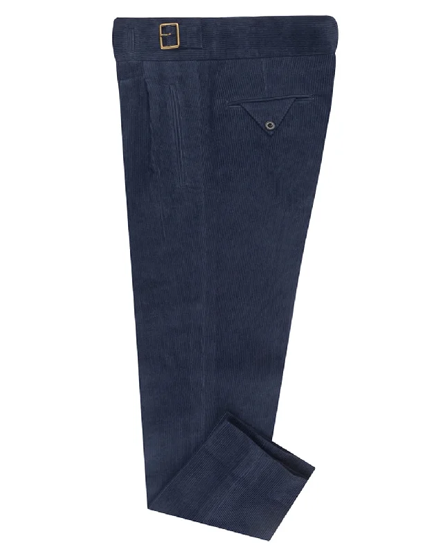 Pants-Waterproof-Corduroy: Dark Indigo - 10 Wale