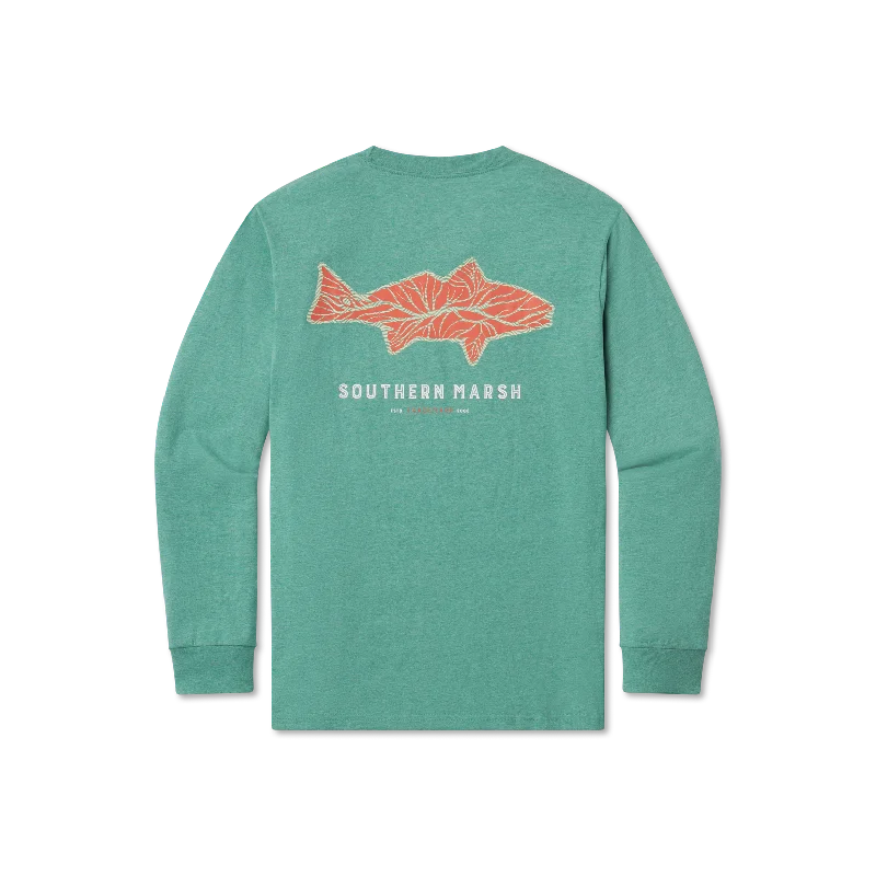 Long-Sleeve-Washable-Delta Fish Tee - Long Sleeve