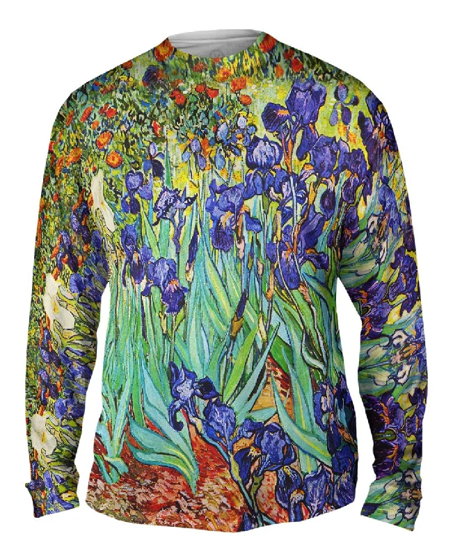 Long-Sleeve-Stretch-Vincent Van Gogh - Irises (1889)