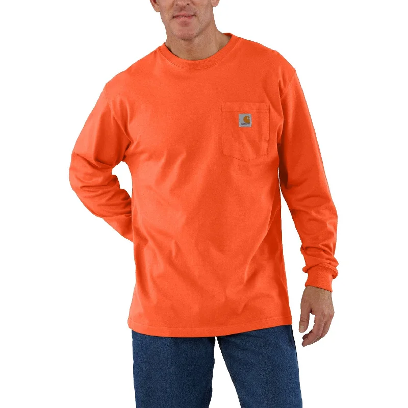 Long-Sleeve-Vintage-Carhartt Men's Long Sleeve Pocket T-Shirt_Brite Orange