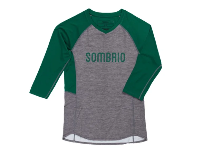 Long-Sleeve-Tie-Dye-Sombrio Vista Long Sleeve MTB Jersey - Womens - Evergreen Heather